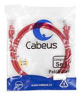 Патч-корды Cabeus PC-UTP-RJ45-Cat.5e-1.5m-RD-LSZH
