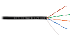 NIKOMAX NMC 9100C-BK Кабель U/UTP 4 пары, Кат.5e (Класс D), тест по ISO/IEC, 100МГц, одножильный