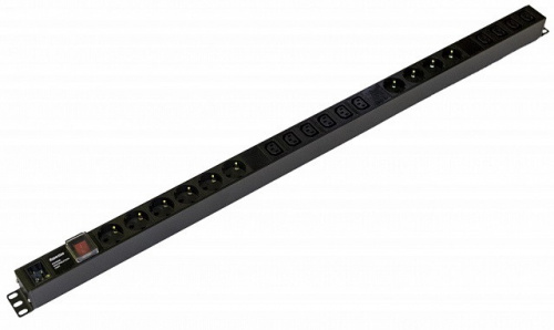 Блоки силовых розеток Hyperline SHE-10SH-10IEC-S-AIEC
