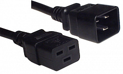 ITK PC-C19C20-2M Кабель электропитания PDU IEC 320 C19 - IEC 320 C20, 3x1.5 кв.мм, 16A, 2 м, черный