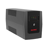 ДКС INFO800S Линейно-интерактивный ИБП ДКС серии Info, 800 ВА/480 Вт, 1/1, 2xSchuko,1x8Aч