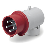 ДКС DIS2211637 Вилка кабельная угловая IP44 16A 3P+E+N 400В