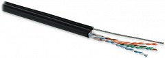 Hyperline UUTP4-C5E-S24-SW-OUT-PE-BK-500 (500 м) Кабель витая пара U/UTP, кат.5e, 4 пары (24 AWG)