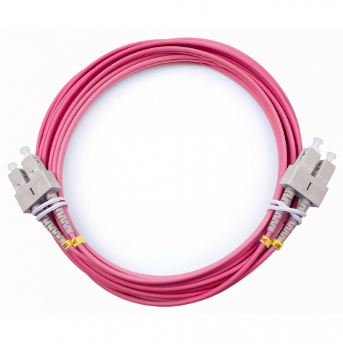 Патч-корды оптические Cabeus FOP-50-OM4-SC-SC-5m
