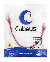 Патч-корды Cabeus PC-UTP-RJ45-Cat.5e-0.3m-RD-LSZH