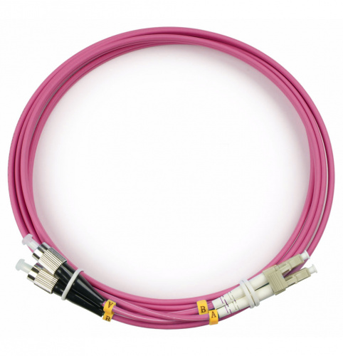 Патч-корды оптические Cabeus FOP-50-OM4-LC-FC-2m