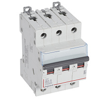 LEGRAND 408983 Авт.вкл.DX3 3П B0,5A 10kA/16kA