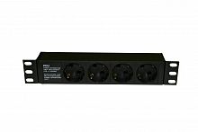 Блоки силовых розеток Hyperline SHE10-4SH-IEC