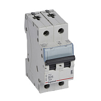 LEGRAND 403876 Автоматический выключатель TX3 6000, 10 кА, тип характеристики B, 2П, 230/400 В~, 25А