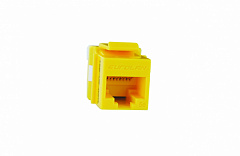 Eurolan 16B-U5-03YL Розеточный модуль Keystone категории 5e, UTP, 1xRJ45, 180 градусов, T568A/B, мак