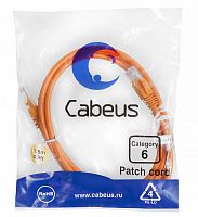 Патч-корды Cabeus PC-UTP-RJ45-Cat.6-1.5m-OR